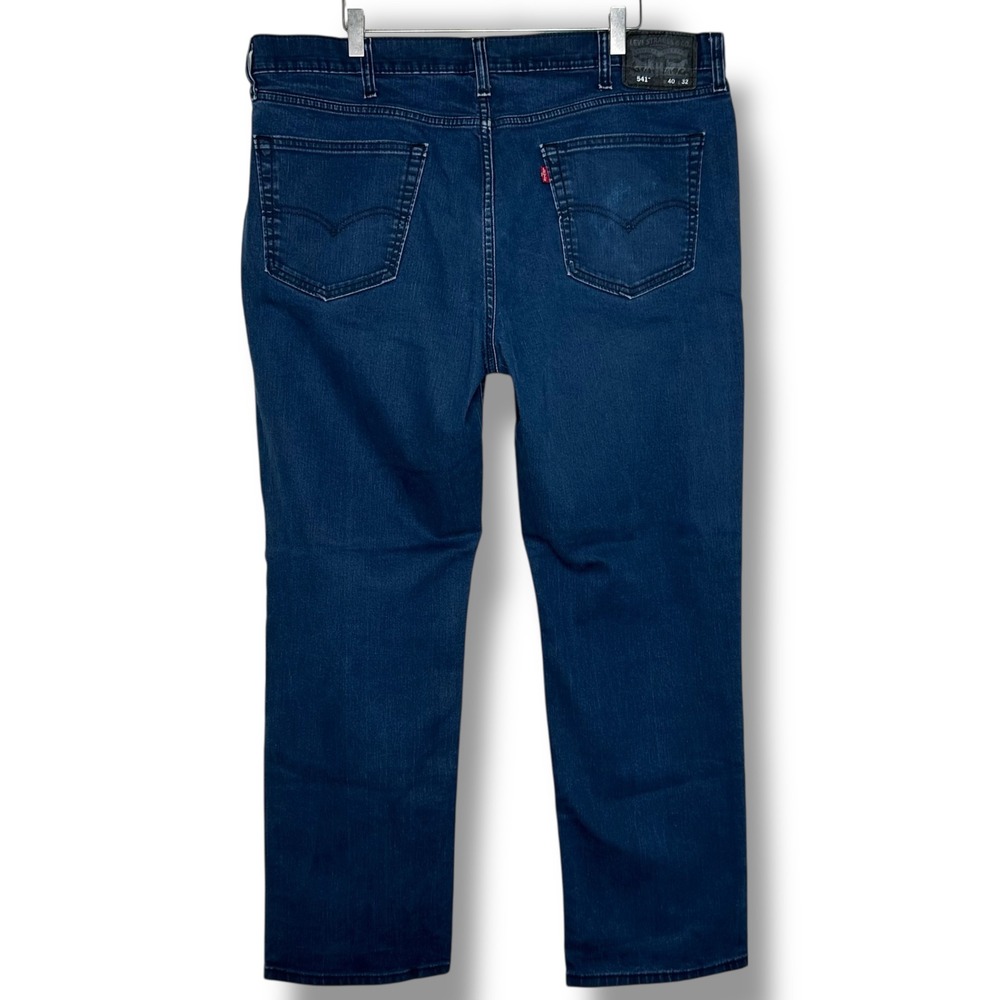 Levi's 541 Athletic Fit Men's Jeans Blue Denim 40x32 Waterless Stretch - Picture 2 of 8